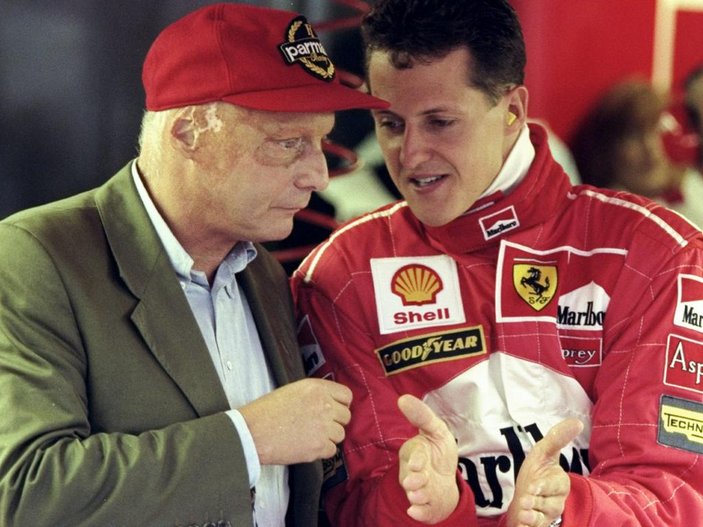 Niki Lauder and Michael Schumacher.