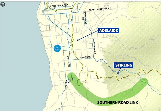 Option 1: A highway from Mount Barker to St Mary's.