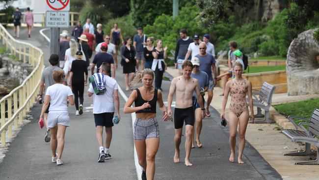 Northern Beaches residents on Boxing Day. Picture: Tim Hunter