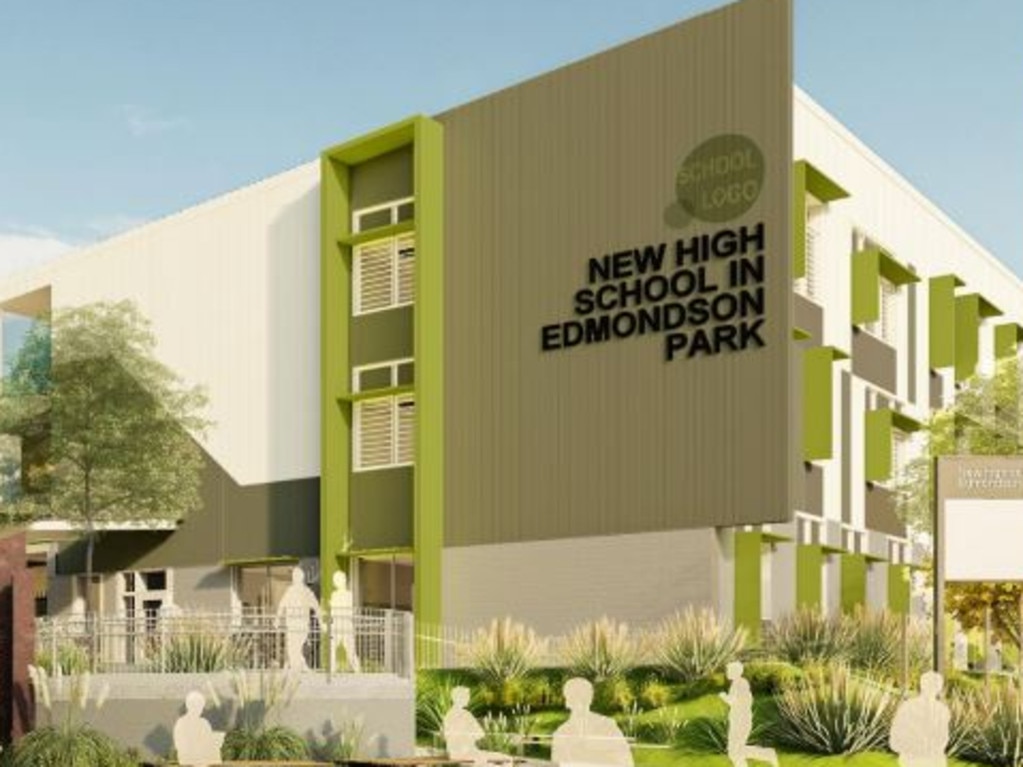 New artist impressions of Edmondson Park High School unveiled. Picture: NSW School Infrastructure