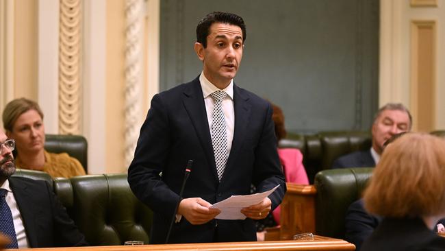 Opposition leader David Crisafulli is sure to raise issues of local concern during question time. Picture: Dan Peled / NCA NewsWire