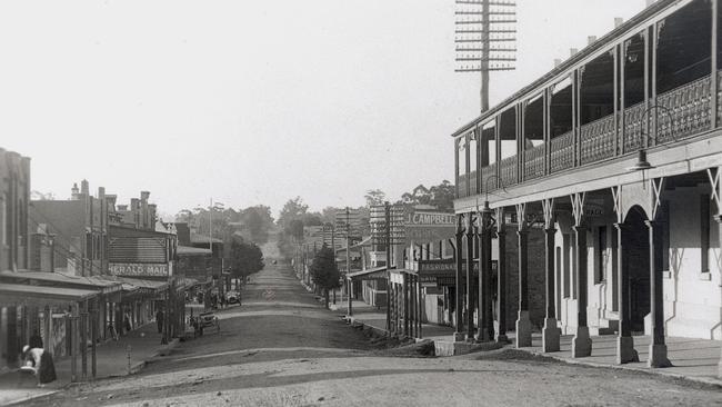 THEN: History Mann Street Gosford about 1910. Picture: Central Coast Libraries Gostalgia.