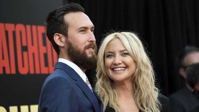 The actress with her boyfriend at the world premiere of Snatched last year. Picture: Valerie Macon