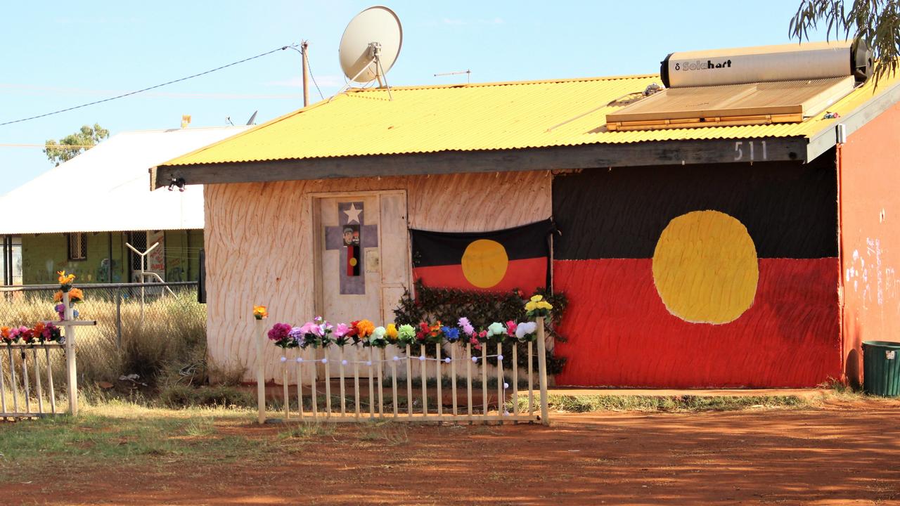 House 511 (the memory house) in Yuendumu where Kumanjayi Walker was shot by Constable Zach Rolfe. Picture: Jason Walls