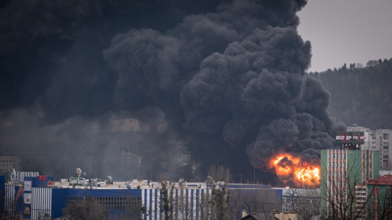 Russia attacks Ukrainian city of Lviv | Sky News Australia
