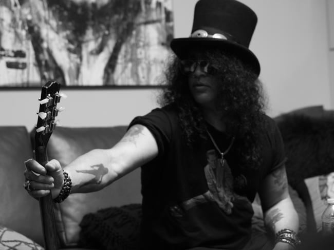 English-American musician Slash, former lead guitarist for Guns N' Roses.