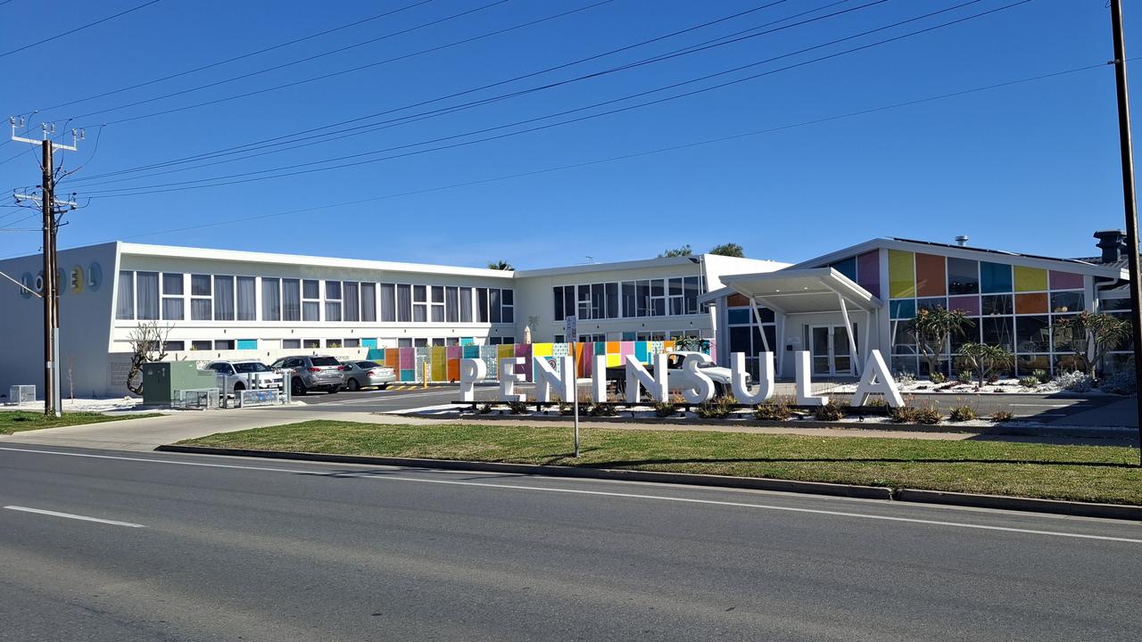 The Peninsula Hotel Motel on Victoria Rd, Taperoo where Luke Sweetman was killed by Mathew Hawkins last month.