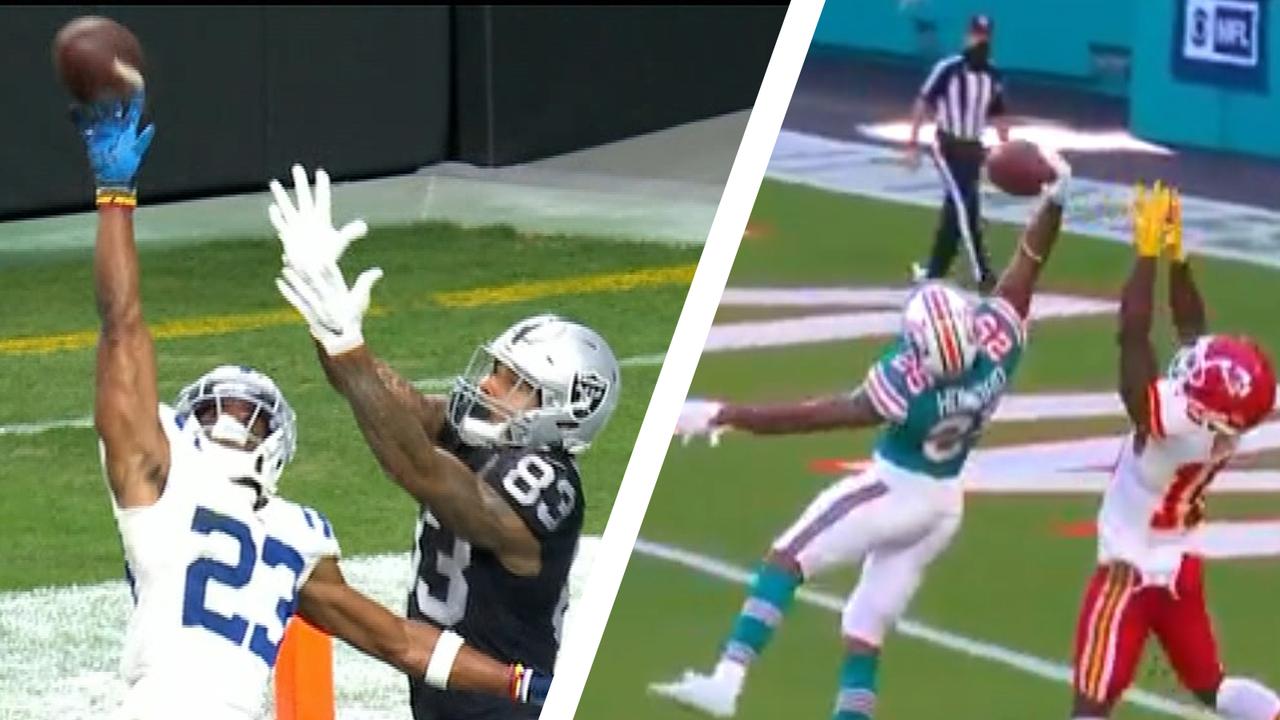 Kenny Moore and Xavien Howard's ridiculous interceptions.