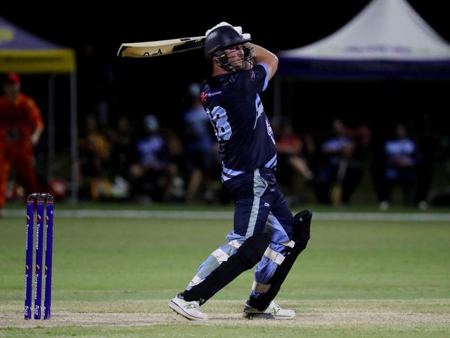 Barrier Reef Big Bash Game 1: Badgers v Hurricanes at Griffiths Park. Hurricanes' Linden March. Picture: Stewart McLean