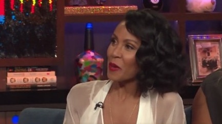 Jada squirms through a question about her "hot" marriage in 2017.