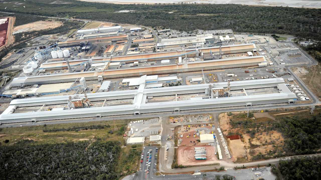 Aerial View of Boyne Smelter Limited. Picture: Brenda Strong GLA040712VIEW
