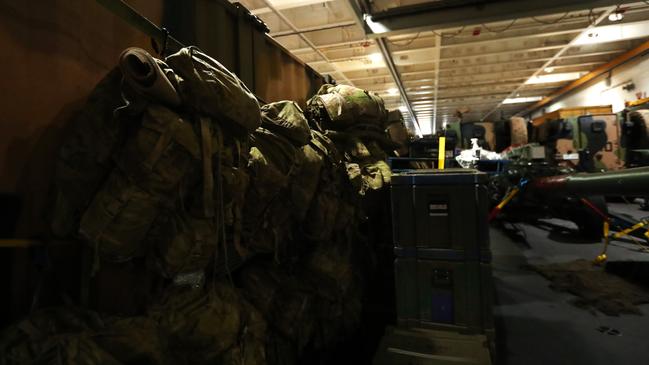 Inside the HMAS Adelaide ahead of Exercise Keris Woomera, the first bilateral amphibious activity exercise between the Australian Defence Force and Indonesian National Armed Forces. Picture: Zizi Averill