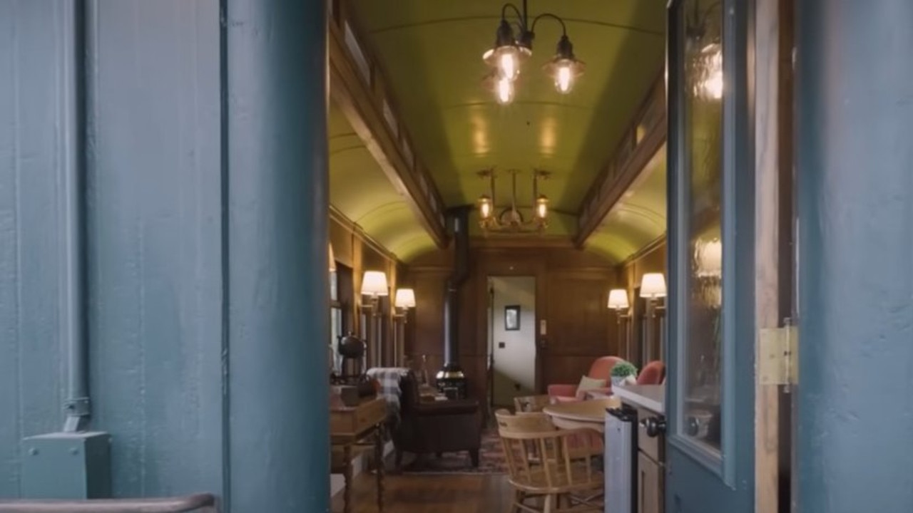 French’s father soon discovered there was an abandoned train car under the barn — and offered the neighbours $3,000 for it. (Picture: YouTube/CNBC)