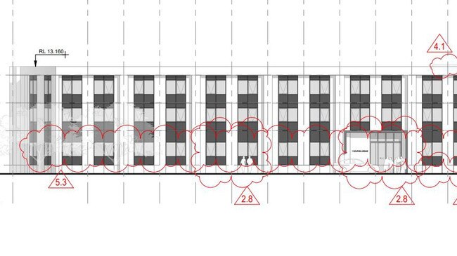 An artist impression of the three-storey hotel.