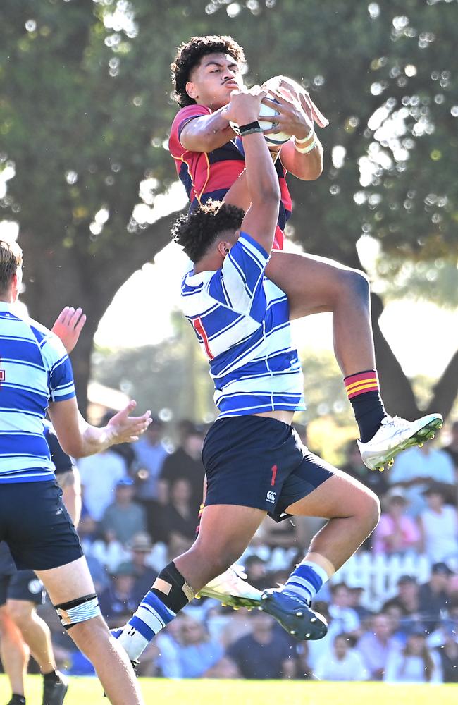 Roman Siulepa. GPS first XV rugby grand final, Nudgee College Vs BSHS. (Check caption) Saturday September 7, 2024. Picture, John Gass