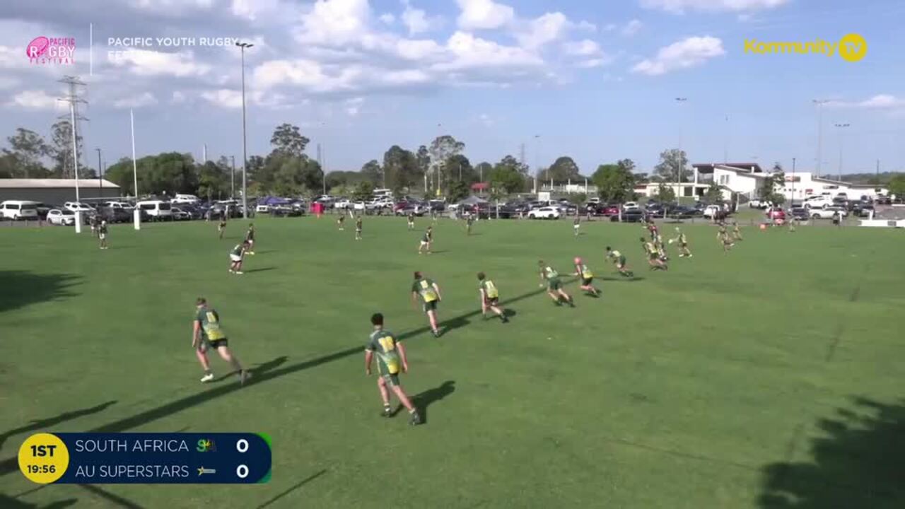 Replay: Queensland South Africa v AU Superstars (U18 boys) - 2024 Pacific Youth Rugby Festival Day 2