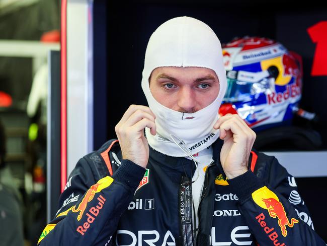 Max Verstappen was pipped by 0.021sec for the fastest time in testing by George Russell. Picture: Mark Thompson/Getty Images