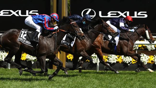 Jamie Kah finished third on Prince Of Arran in the 2020 Melbourne Cup.