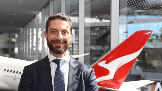 Qantas International CEO Tino La Spina. Picture: AAP