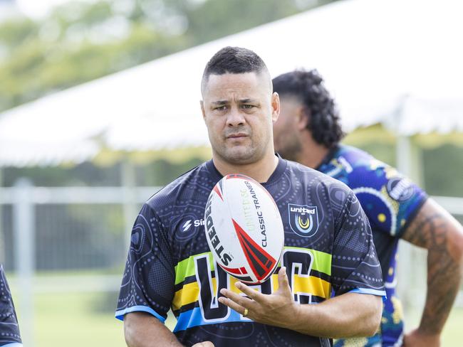 Jarryd Hayne at Nines Premier Rugby League event, Tugun, Saturday, January 25, 2025 - Picture: Richard Walker