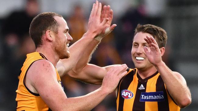 Jarryd Roughead made a successful comeback to footy on Friday night. Picture: Getty