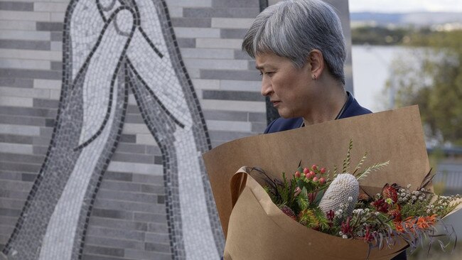 Members of the Albanese government, including Foreign Minister Penny Wong, have paid tribute to killed aid worker Lalzawmi Frankcom. Picture: X