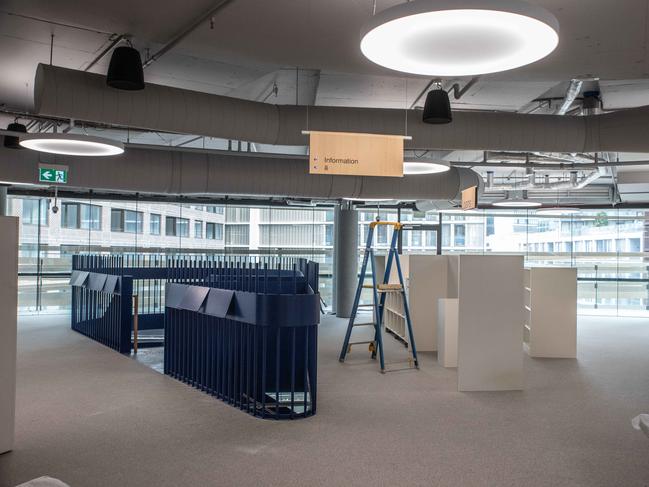 Inside the new library. Picture: Flavio Brancaleone