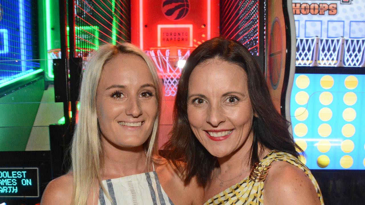 Mady Everett and Jessica Buckley at the opening of Hijinx Hotel, Surfers Paradise. Pic: Regina King