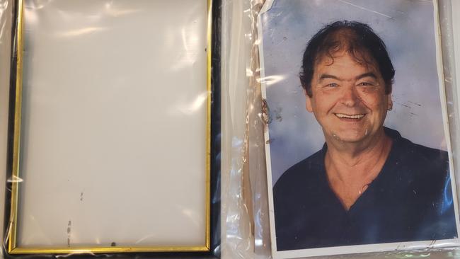 After his murder, a photo and frame were found smashed on top of his body. Picture: Courts SA