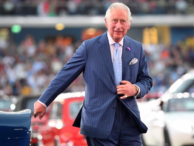 Prince Charles arrives at the opening ceremony of the Commonwealth Games. Picture: AFP