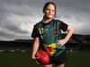 SUN TAS.  Push for a Tasmanian AFL team with Lily Champ 10 of Launceston the star of the advertising campaign.  Picture: Nikki Davis-Jones