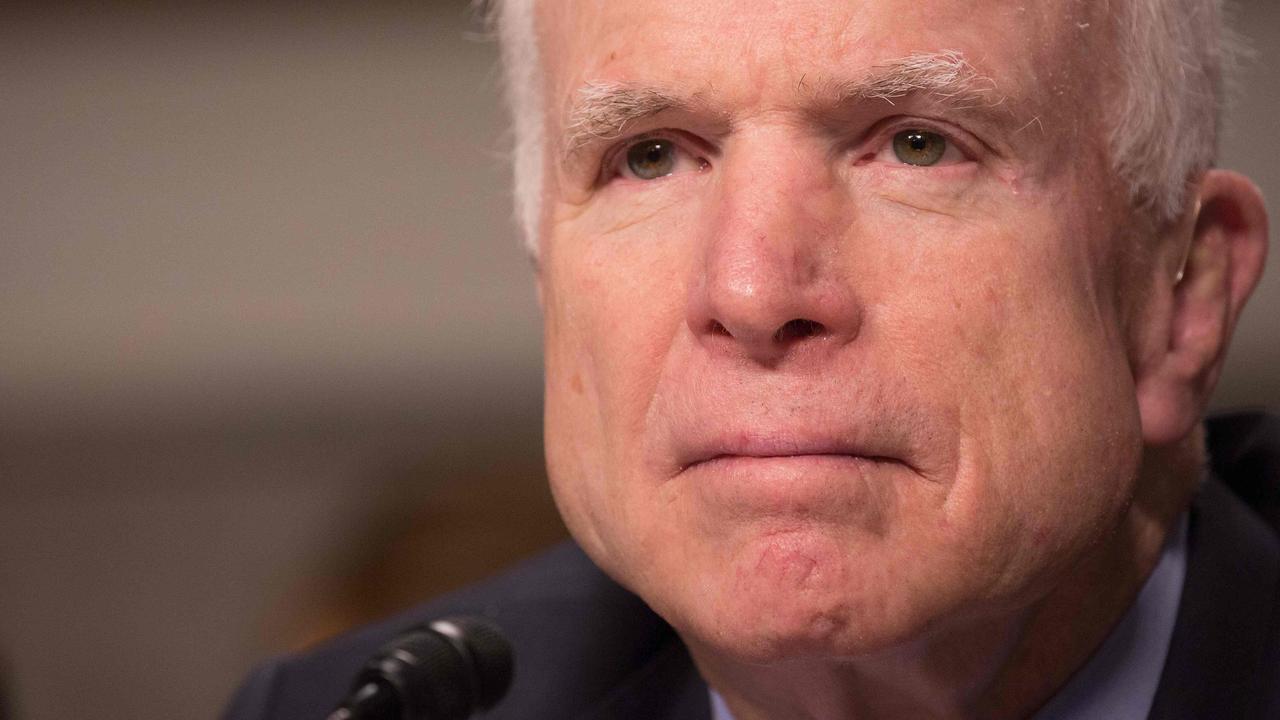 The late US senator John McCain. Picture: Tasos Katopodis/AFP