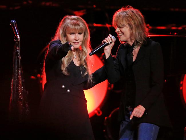 Stevie Nicks and Chrissie Hynde paid tribute to Tom Petty. Picture: Mark Stewart
