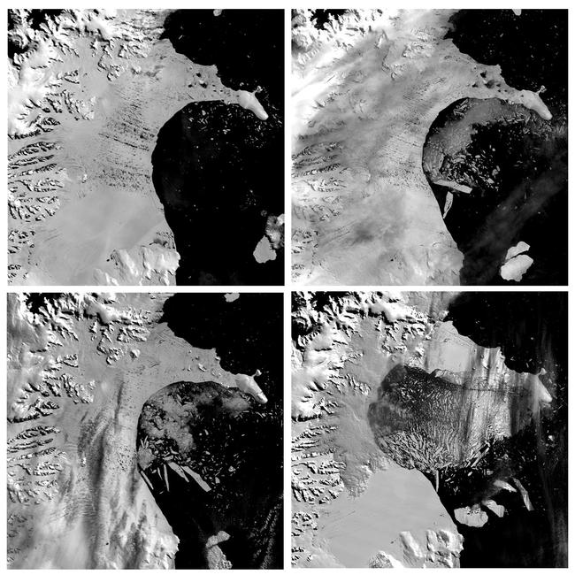 Antarctica Larsen C Ice Shelf Cracking Giant Iceberg About To Break Off ...