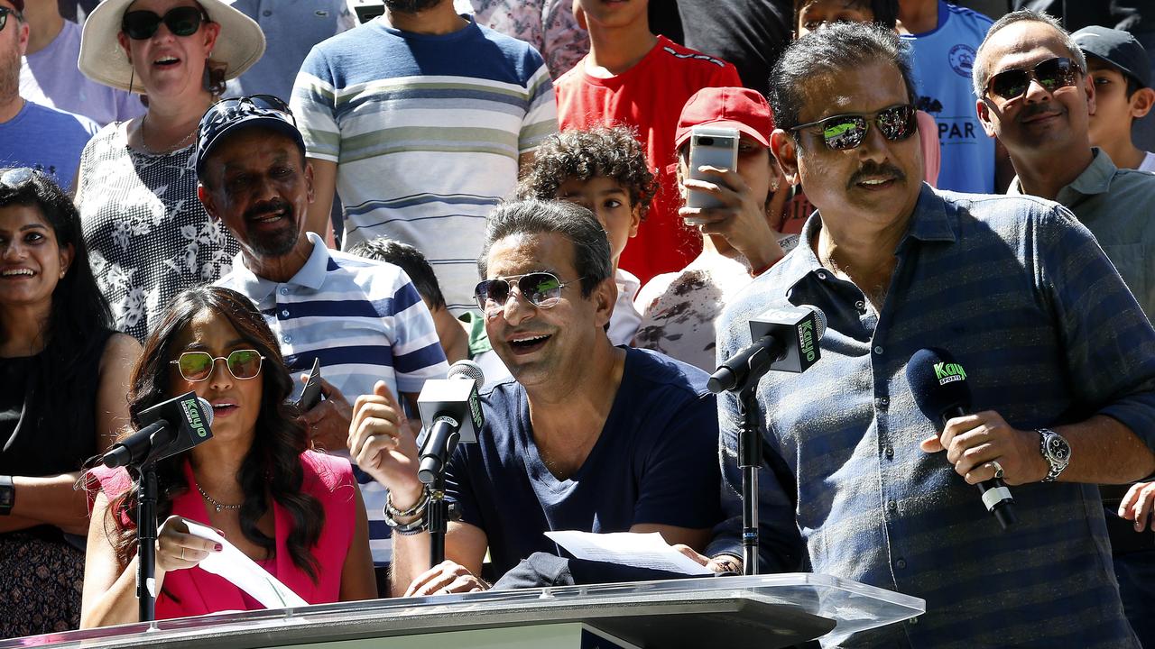 Wasim Akram (C) has torn strips off Pakistan cricket. Picture: John Appleyard