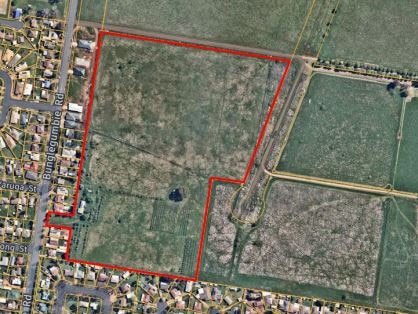 An aerial view of the approved residential lots. Picture: Dubbo Regional Council