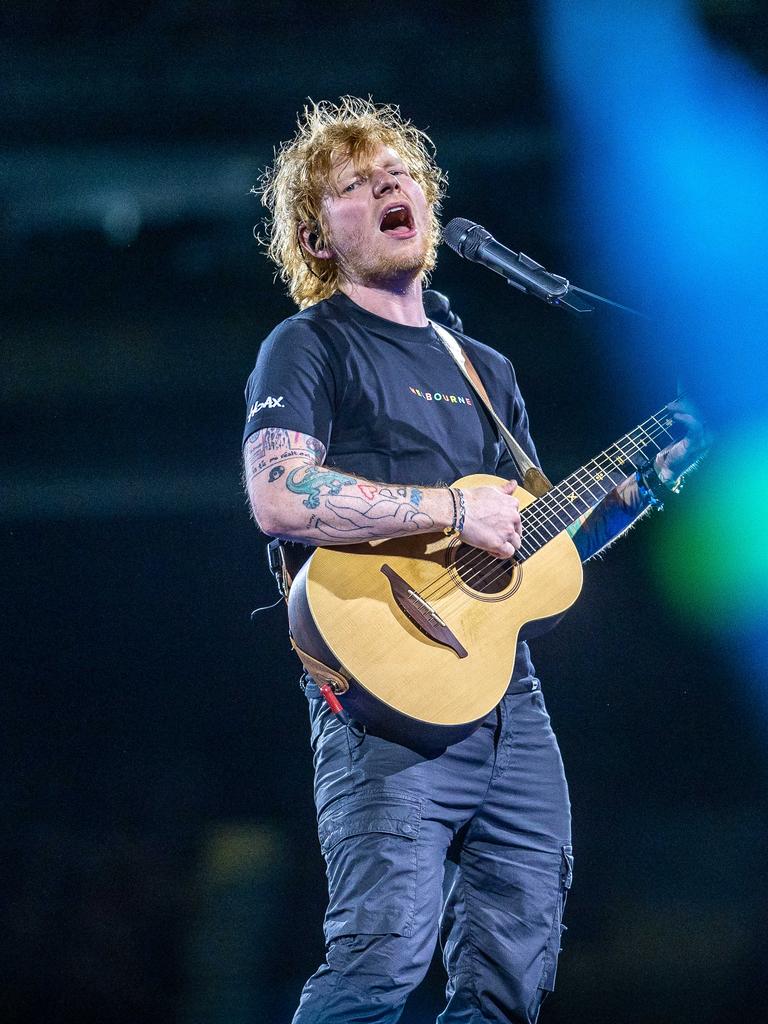 Ed Sheeran concert, MCG. Melbourne. Picture: Jake Nowakowski