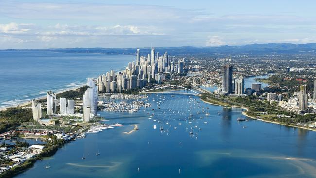 ASF consortium's supplied images of their Gold Coast Integrated Resort with proposed hotel, casino resort development to be built on land between Sea World and Palazzo Versace on the Gold Coast