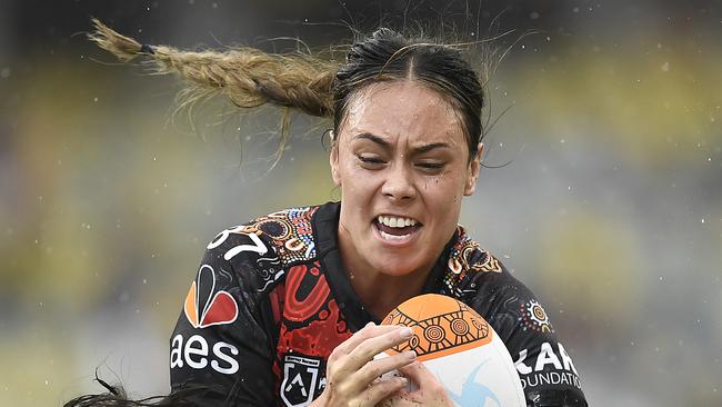 Taliah Fuimaono played in the Indigenous All Stars this year and will join the Dragons NRLW side for the new season. Picture: Ian Hitchcock/Getty Images