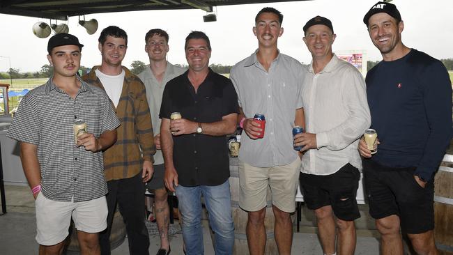 The Ladbrokes 2024 Moe Cup is held at Moe Horse Racing Club, Moe Victoria, Friday 18th October 2024. The team from Cumming Builders, Neerim South, enjoying the races.Picture: Andrew Batsch