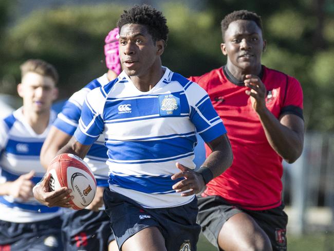 GPS First XV Rugby Union Nudgee College vs St Josephs Gregory Terrace. Nudgee #12 Lastus Auakai.  August 8, 2020. Picture: Renae Droop