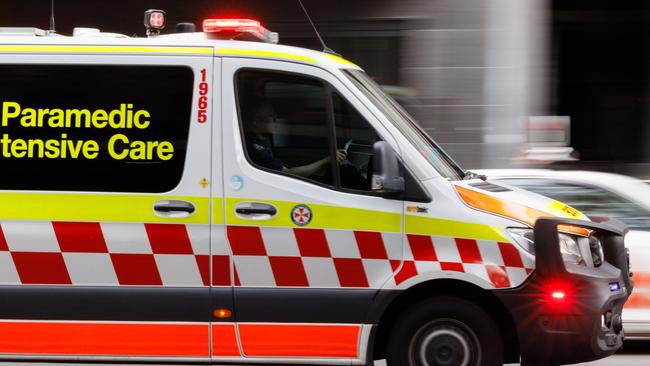 Paramedics have rushed people to hospital after separate Sydney crashes. Picture: NewsWire/Tim Pascoe