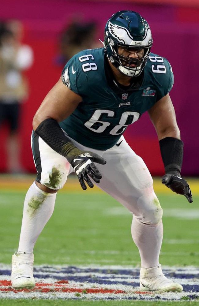 Philadelphia Eagles star Jordan Mailata is one of the Australians plying their trade in the NFL. Picture: Getty Images