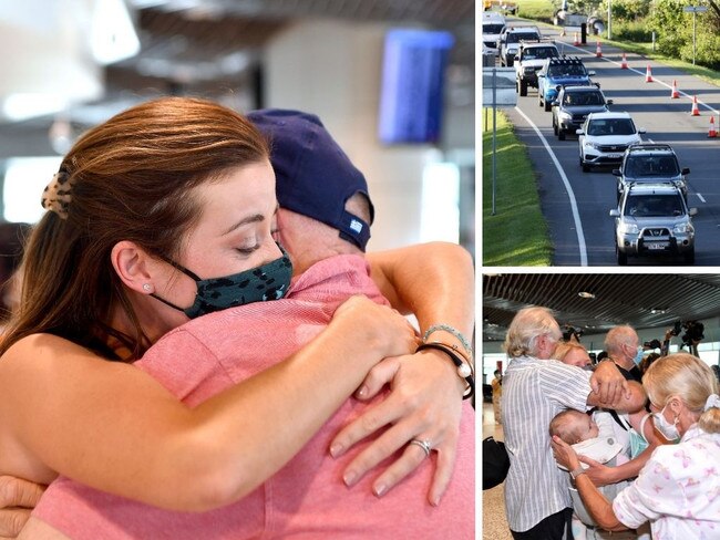 ‘It doesn’t even feel real’: High emotions as QLD border wall comes down