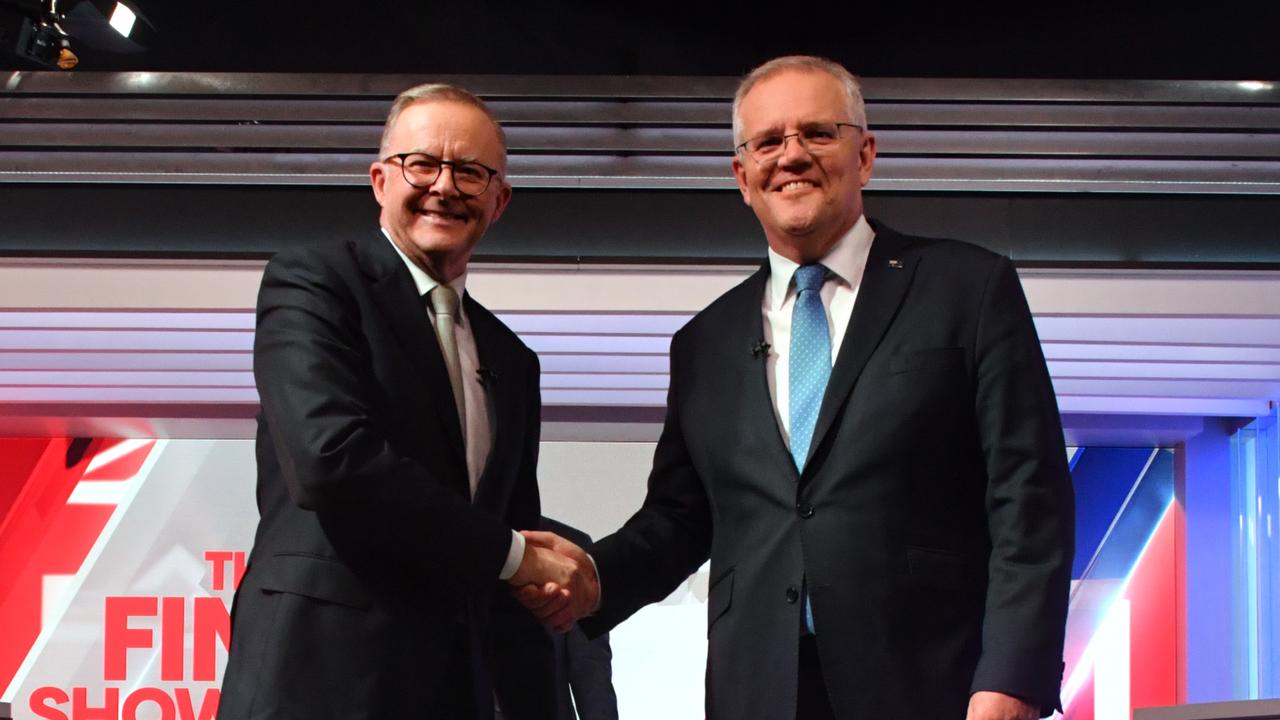 During a debate with Scott Morrison at the federal election, Mr Albanese backed the use of negative gearing to help property investors. Picture: Getty