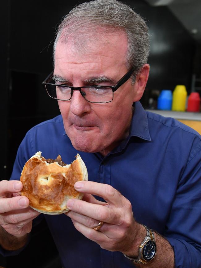 Election Day tradition - pie with no sauce. Picture: Joel Carrett