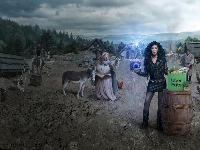 Entertainment icon Cher stars in the latest advertising campaign for Uber Eats.