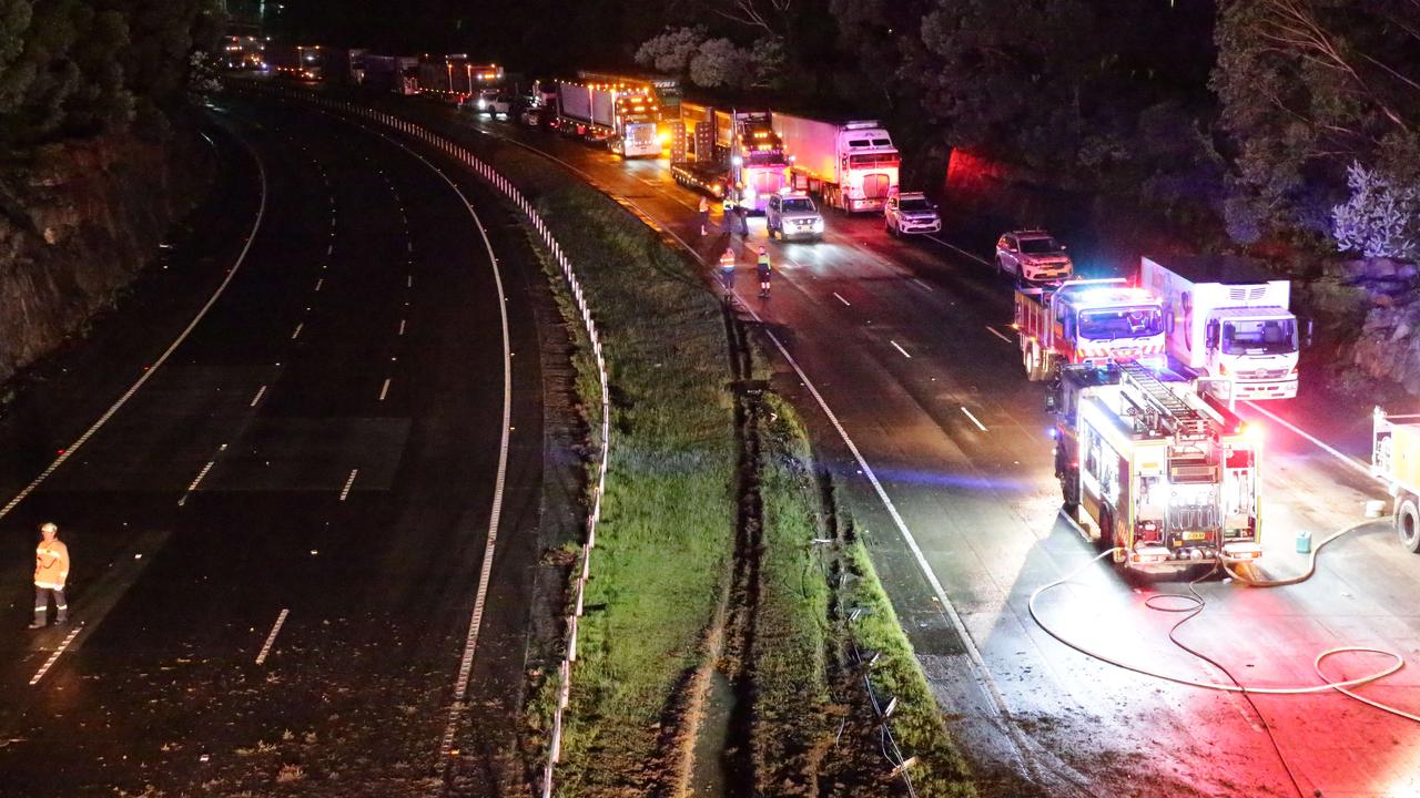 M1 Crash: Truck Driver Killed In Fiery Accident In Sydney | News.com.au ...