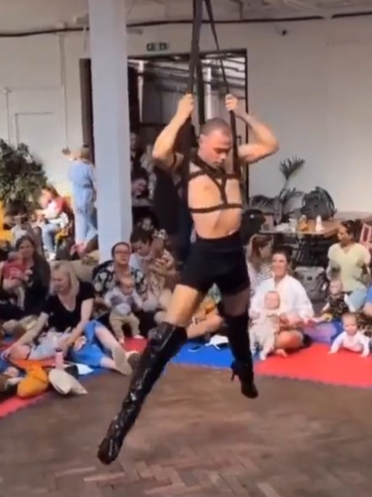 Graphic drag show for babies featuring nearly naked men, bondage, outrages  Twitter: 'Absolutely abhorrent