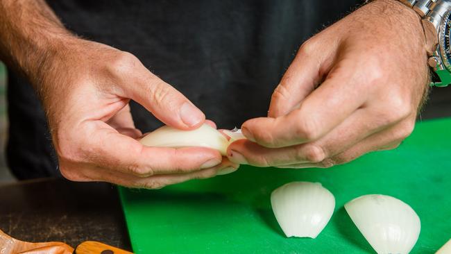 Peeling the onion into petals and then slicing and dicing will give you the perfect brunoise - but it’s labour intensive!